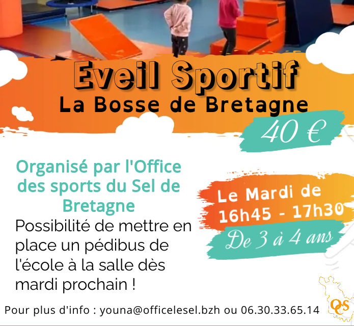 Nouveau créneau EVEIL SPORTIF 3-4 ans