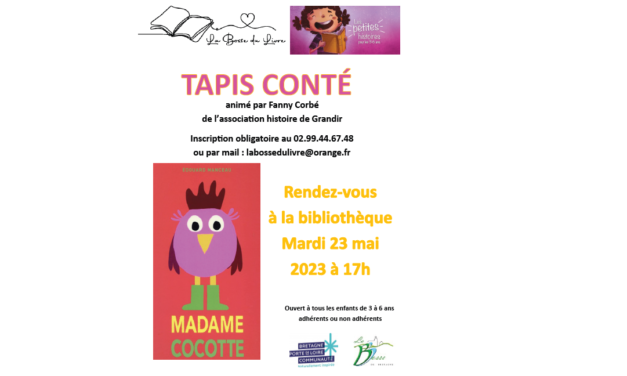 TAPIS CONTE – LA BOSSE DU LIVRE